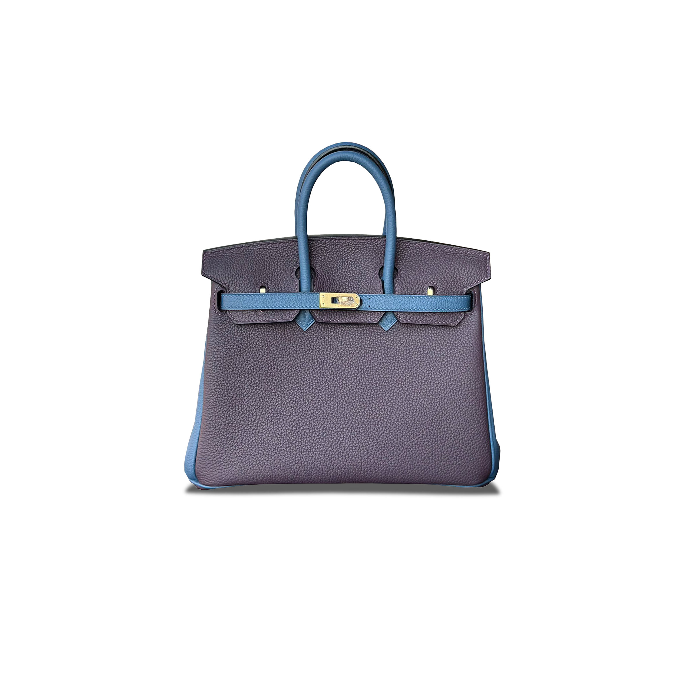 HERMES MASTER BIRKIN 25 GOLD BUCKLE ELECTRIC BLUE BAG 1917288353 (25*20*13cm)